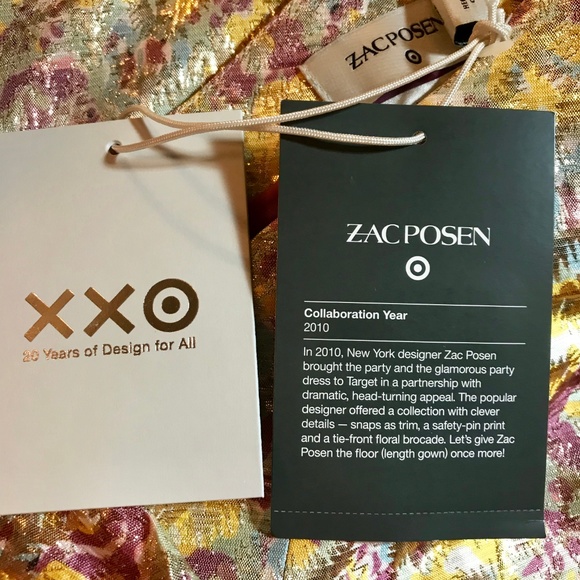 Zac Posen for Target Floral Brocade Dress Size 16 - Picture 6 of 8
